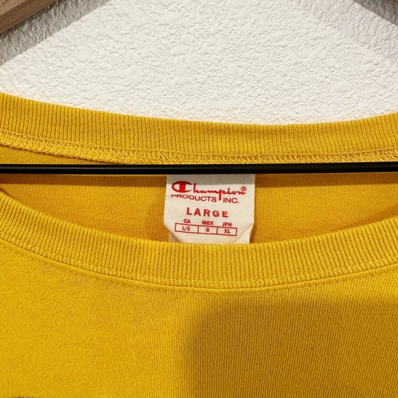 Champion Varsity Gold Long Sleeve Cropped Tee |R6 - Picture 4 of 7